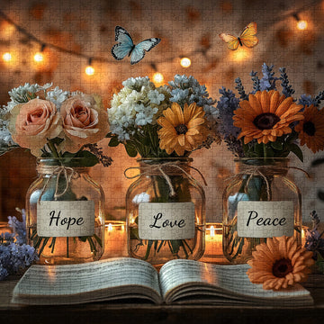 Accoglienti vasi di fiori puzzle puzzle 1000 pezzi